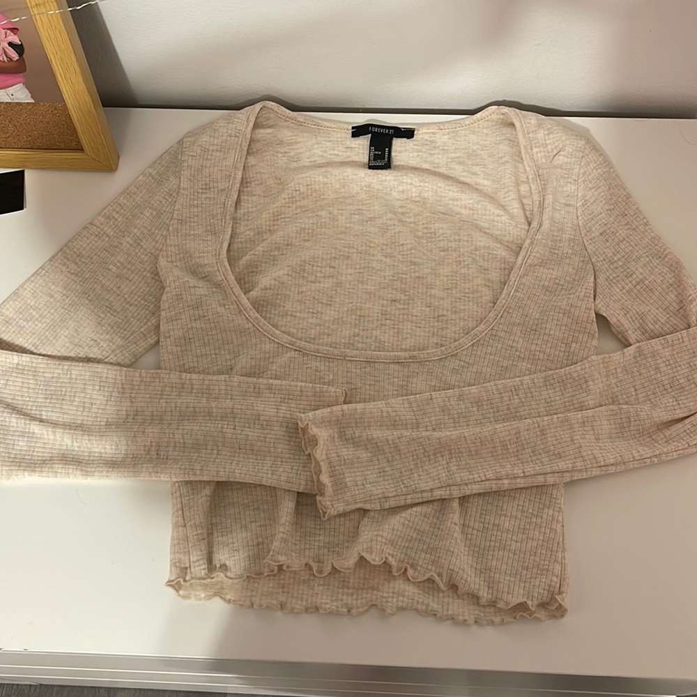 cropped long sleeve